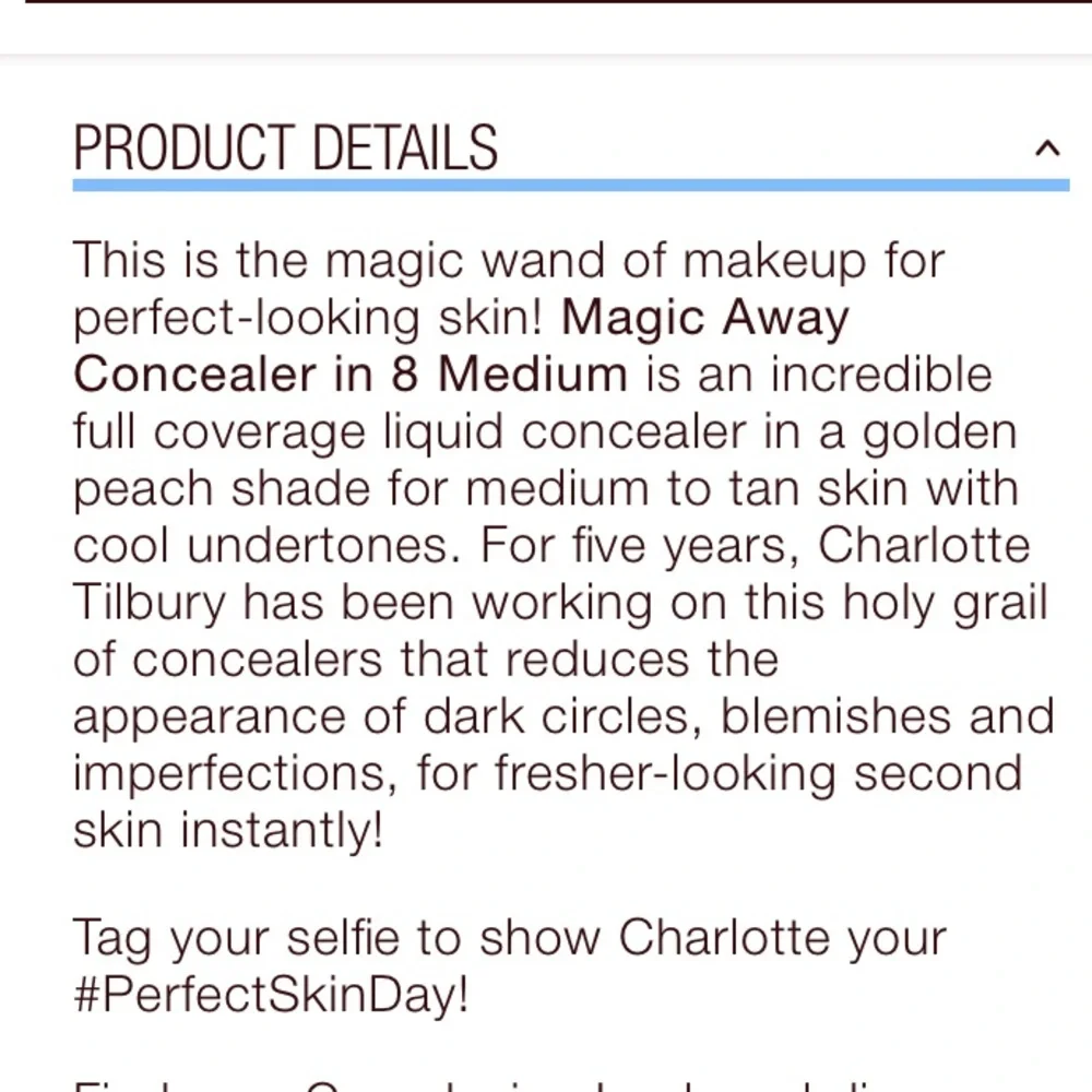 Charlotte Tilbury Magic Away Liquid Concealer 8 Medium